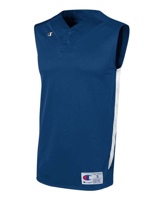 Champion Men's and Youth Prospect Baseball Double Dry Sleeveless Henley Jersey