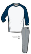 Champion Men's and Youth Baseball Long Toss Double Dry 3/4 Sleeve Jersey