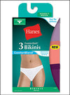 Hanes Womens Comfortblend Bikini, 3-Pack
