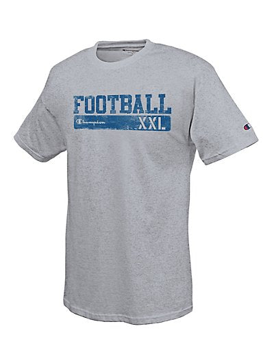 Champion Cotton-Rich Men's T Shirt with 'Football Scrimmage' Graphic