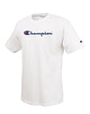 Champion 100% Cotton Men's T Shirt with Embroidered-Look Script Logo Graphic