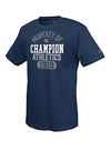 Champion 100% Cotton Men's T Shirt with Distressed Heritage 'Property of CHAMPION Athletics' Graphic