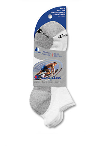 Champion Mens High Performance Heel Tab 2 Pack