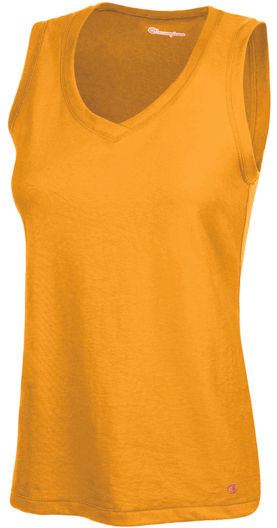 Champion Women's Favorite Cotton V-Neck Tank Top
