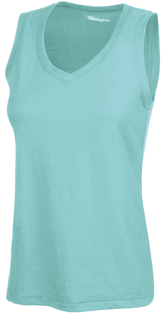 Champion Women's Favorite Cotton V-Neck Tank Top