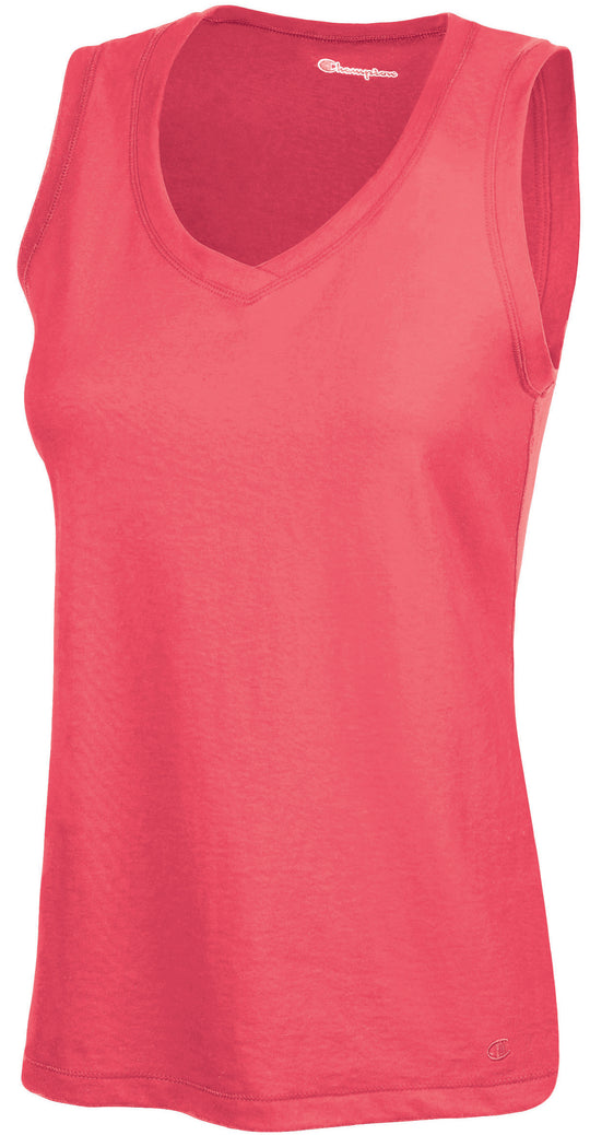 Champion Women's Favorite Cotton V-Neck Tank Top