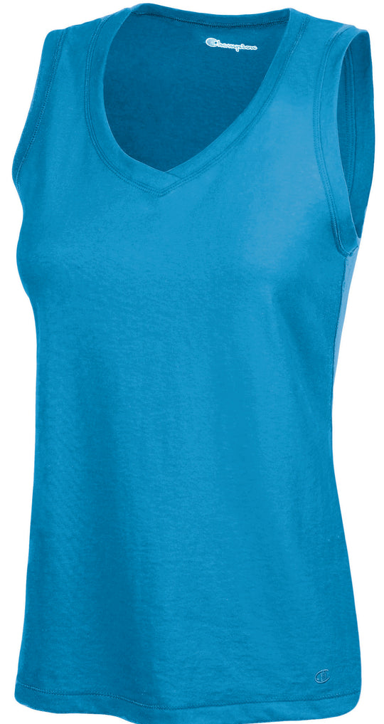 Champion Women's Favorite Cotton V-Neck Tank Top