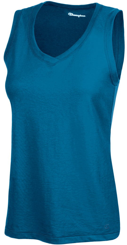 Champion Women's Favorite Cotton V-Neck Tank Top