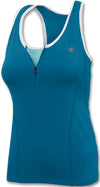 Champion Double Dry® 1/4-Zip Workout Tank Top with Built-In Medium-Support Bra