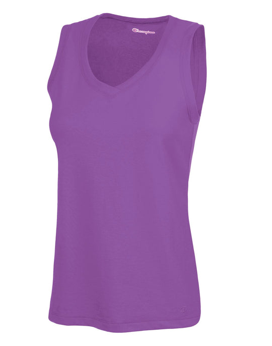Champion Women's Favorite Cotton V-Neck Tank Top