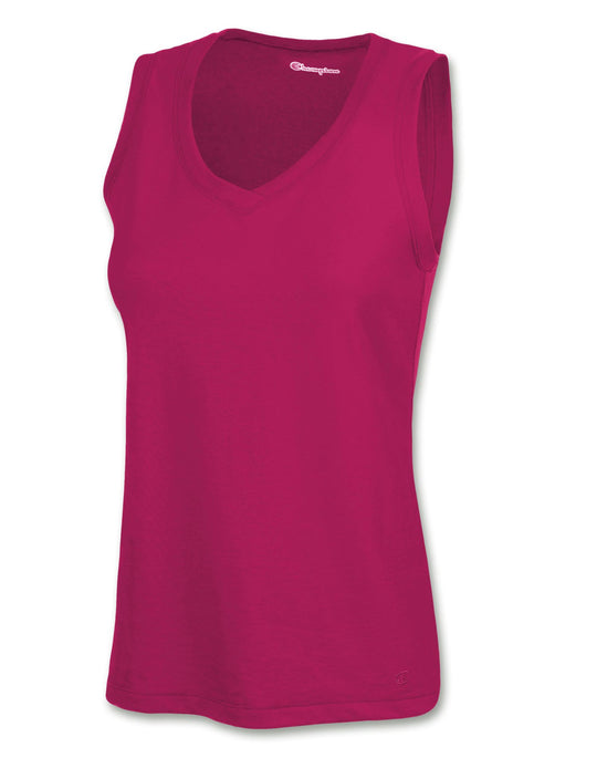 Champion Women's Favorite Cotton V-Neck Tank Top