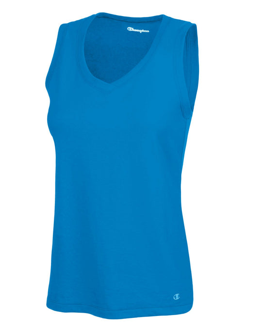 Champion Women's Favorite Cotton V-Neck Tank Top