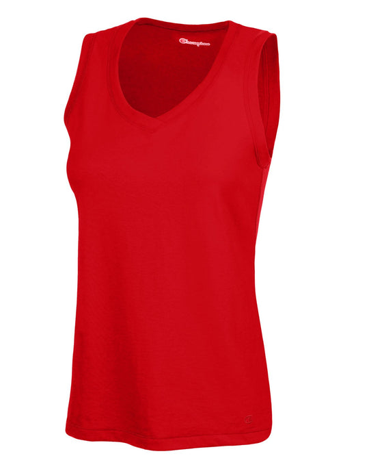 Champion Women's Favorite Cotton V-Neck Tank Top