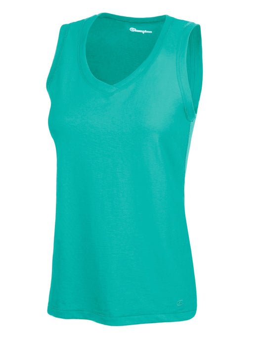 Champion Women's Favorite Cotton V-Neck Tank Top