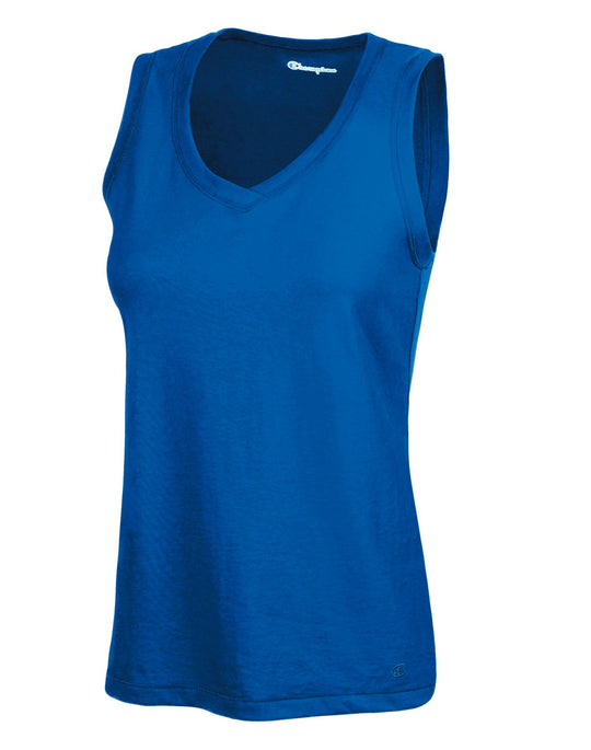 Champion Women's Favorite Cotton V-Neck Tank Top