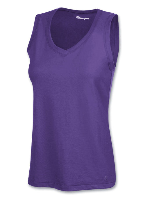 Champion Women's Favorite Cotton V-Neck Tank Top
