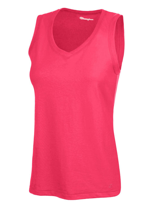 Champion Women's Favorite Cotton V-Neck Tank Top