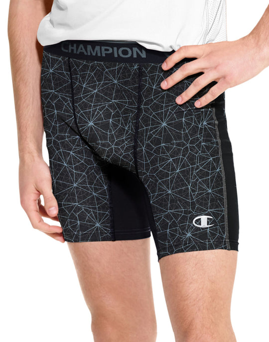Champion Men`s PowerTrain PowerFlex Solid Compression Shorts