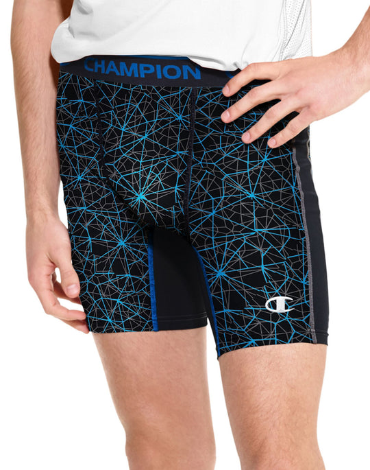 Champion Men`s PowerTrain PowerFlex Solid Compression Shorts
