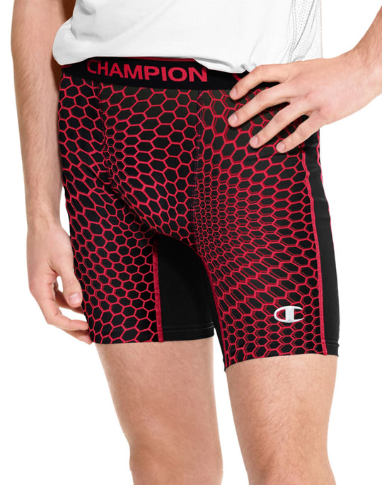 Champion Men`s PowerTrain PowerFlex Solid Compression Shorts