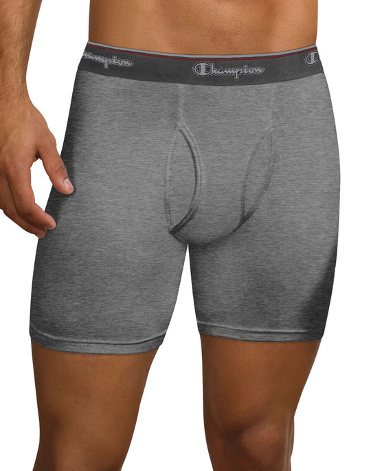 Champion Men's Boxer Brief Gym 4 Pack