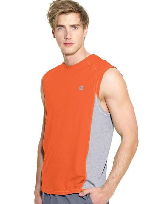 Champion Men`s PowerTrain Colorblock Muscle Tee