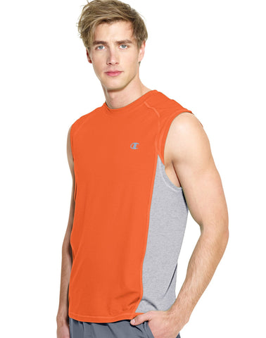 Champion Men`s PowerTrain Colorblock Muscle Tee