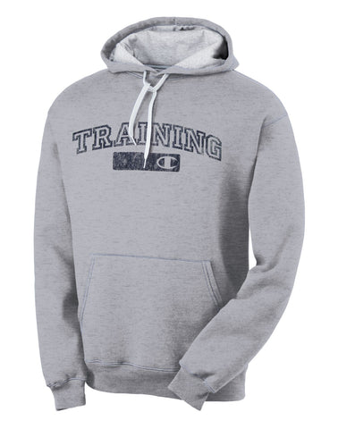Champion Eco Fleece Men's Hoodie with Distressed Training Graphic
