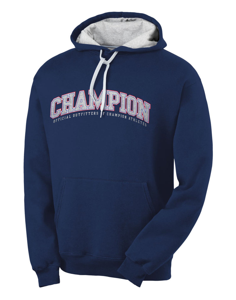 Champion Eco Fleece Men's Hoodie with Champion Block-Letter Graphic