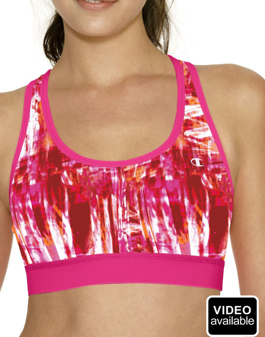 Champion Women's Double Dry Absolute Workout II Sports Bra - Fashion Prints