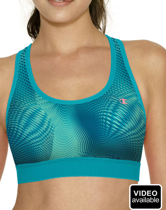 Champion Women's Double Dry Absolute Workout Medium Control Sports Bra