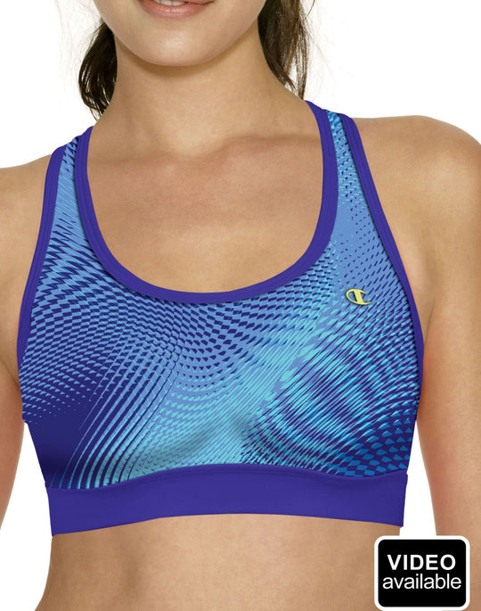 Champion Women's Double Dry Absolute Workout Medium Control Sports Bra