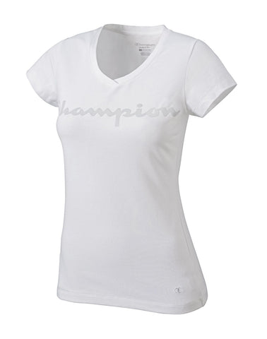 Champion Double Dry® Cotton Women's T Shirt with Script Graphic