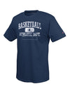 Champion 100% Cotton Men's T Shirt with 'Basketball Athletic Department' Graphic