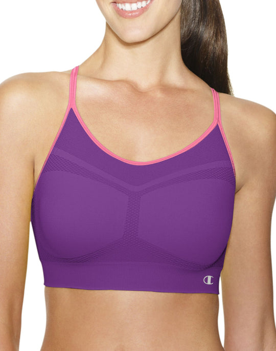 Champion Women`s Criss Cross Cami Medium Control Sports Bra