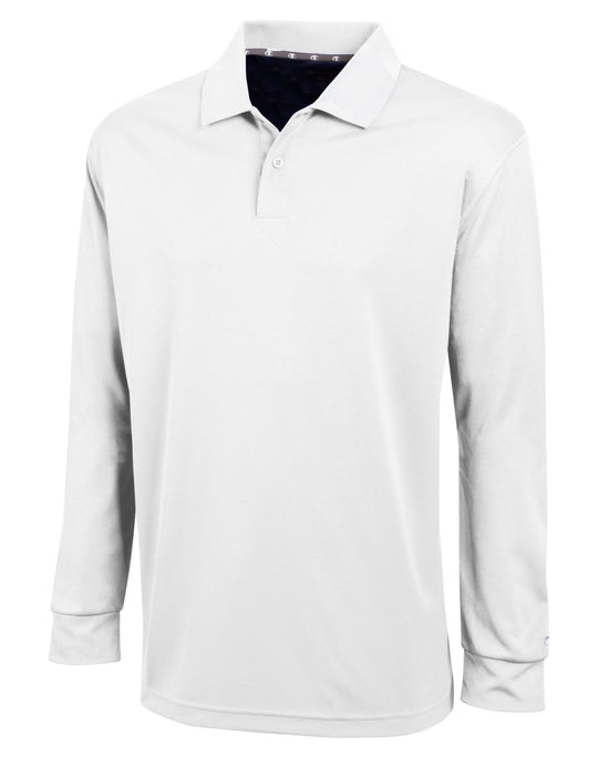 Champion Men's Ultimate Double Dry Long Sleeve Polo