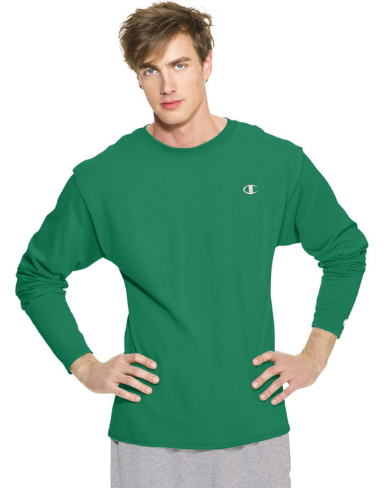Champion Cotton Jersey Long-Sleeve Men's T Shirt