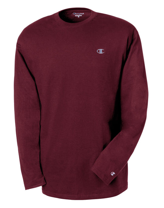 Champion Cotton Jersey Long-Sleeve Men's T Shirt