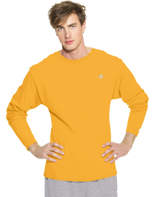 Champion Cotton Jersey Long-Sleeve Men's T Shirt