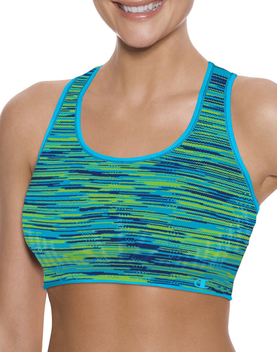 Champion Double Dry Dip-Dye Seamless Racerback Sports Bra