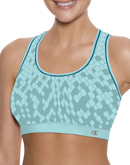 Champion Double Dry Dip-Dye Seamless Racerback Sports Bra