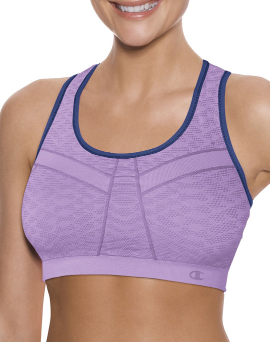 Champion Double Dry Dip-Dye Seamless Racerback Sports Bra