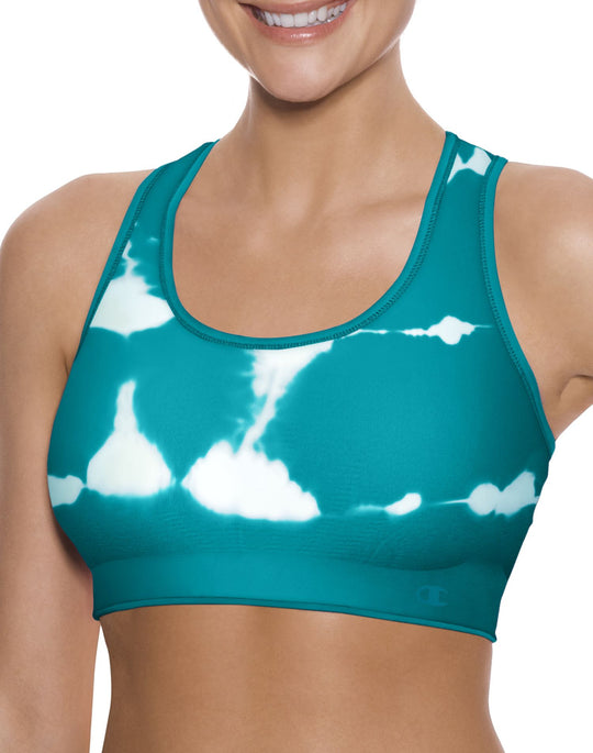 Champion Double Dry Dip-Dye Seamless Racerback Sports Bra