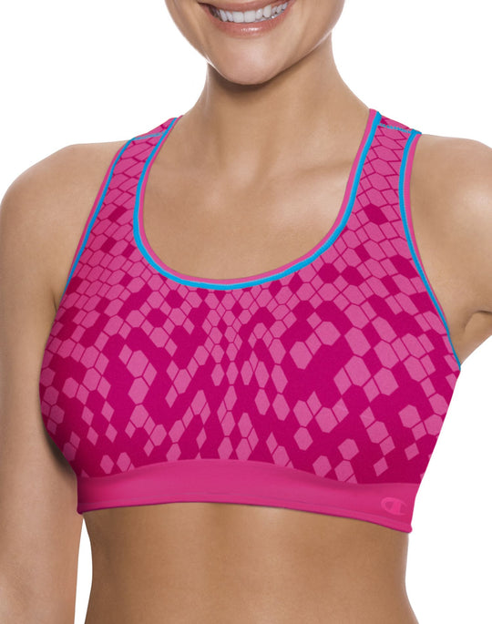 Champion Double Dry Dip-Dye Seamless Racerback Sports Bra