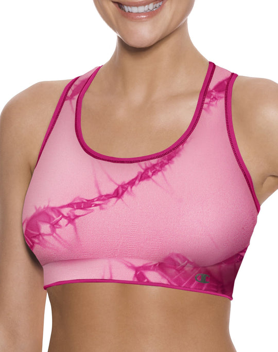 Champion Double Dry Dip-Dye Seamless Racerback Sports Bra