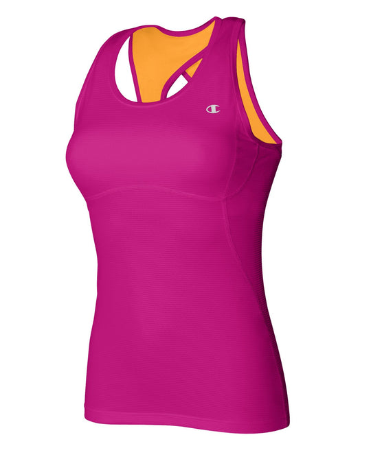 Champion Double Dry Quick-Drying Women's Long Top with Built-In Bra