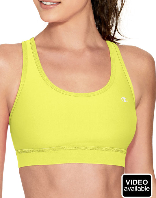 Champion Women's Double Dry Absolute Workout Medium Control Sports Bra