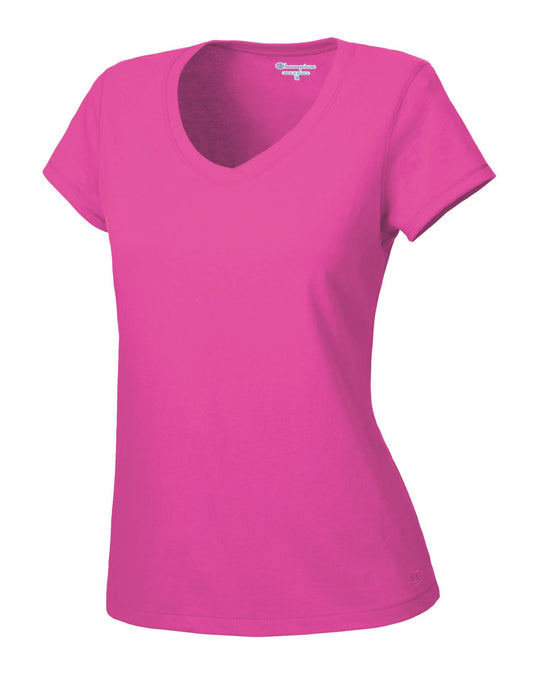 Champion Women's Favorite Cotton V-Neck T-Shirt