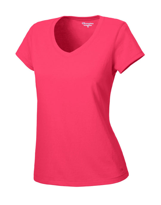 Champion Women's Favorite Cotton V-Neck T-Shirt