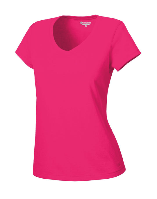 Champion Women's Favorite Cotton V-Neck T-Shirt